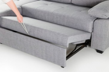Sofá chaiselonge Cama ROSALIA Gris al MEJOR PRECIO