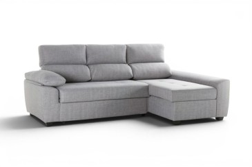 Chaiselongue Cama Derecha ROSALIA Gris | Atrapamuebles