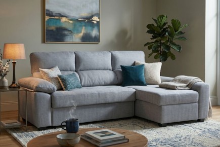 Chaiselongue Cama Derecha ROSALIA Gris | Atrapamuebles