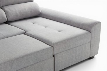 Chaiselongue Cama Derecha ROSALIA Gris | Atrapamuebles