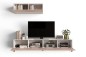 Mueble de salón Tv STIVLO Blanco y Roble Canadian