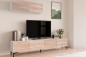 Mueble de salón Tv STIVLO Blanco y Roble Canadian