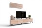 Mueble de salón Tv STIVLO Blanco y Roble Canadian