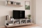 Mueble de salón Tv STIVLO Blanco y Roble Canadian