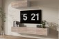 Mueble de salón Tv STIVLO Blanco y Roble Canadian