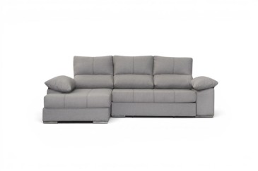 Chaiselongue Cama Izquierda DANIEL Gris 270 cm