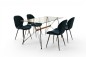 Pack Mesa CALIFORNIA + 4 sillas ENZO Azul