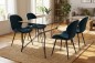 Pack Mesa CALIFORNIA + 4 cadeiras ENZO Azul