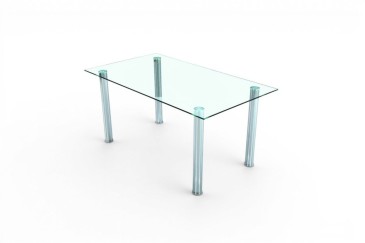 Mesa comedor fija FLASH 140x80 + 4 Sillas grises | Atrapamuebles
