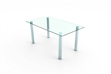 Mesa de jantar fixa FLASH + 4 cadeiras cinzentas Sakura | Atrapamuebles