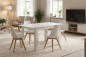 PACK Mesa HAMAR Blanca + 4 Sillas Beech Blancas diseño PACK Mesa HAMAR Blanca + 4 Sillas Beech Blancas diseño