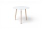 Pack Mesa comedor redonda + 4 sillas NORDIC Blancas