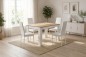 Pack Mesa comedor LAR + 4 Sillas YURI Blancas