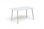 Pack Mesa de Jantar Retangular 120 + 4 Cadeiras NORDIC Brancas
