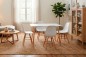 Pack Mesa de Jantar Retangular 120 + 4 Cadeiras NORDIC Brancas