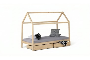 Cama Cabaña SCOOBY Natural 196x96 cm para niños