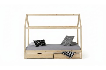 Cama Cabaña SCOOBY Natural 196x96 cm para niños