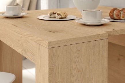 Mesa Consola extensible 4 en 1 ROBLE
