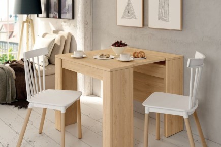 Mesa Consola extensible 4 en 1 ROBLE