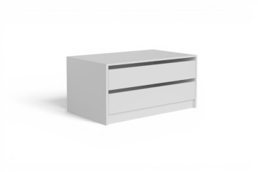 Cajonera 2 cajones KIARA Blanca 75 cm de ancho | Atrapamuebles