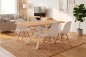 Pack Mesa comedor CROSS Patas blancas +  4 sillas NORDIC Blancas