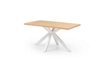 Pack Mesa comedor CROSS Patas blancas +  4 sillas NORDIC Blancas