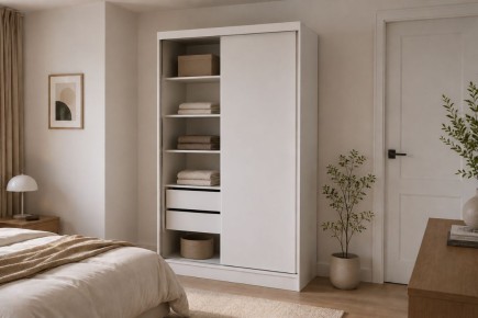 Armario RUBI 2 Puertas correderas Blanco