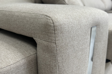 Chaise longue direita OSCAR greige de 265 cm