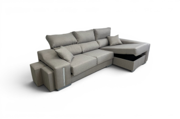 Chaise longue direita OSCAR greige de 265 cm