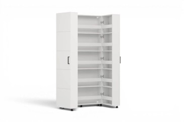 Zapatero 2 Puertas ISLAY 185 cm Blanco