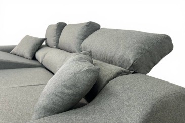 Chaiselongue Esquerda OSCAR Cinzento-Azulado ao melhor preço