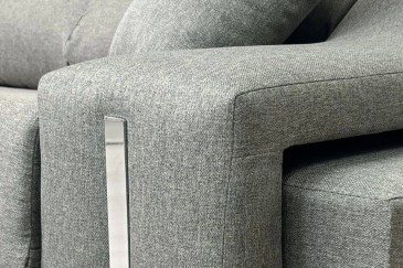 Chaiselongue Izquierda OSCAR Gris azulado al mejor precio