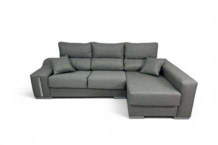 Chaiselongue Derecha OSCAR de 265cm en color gris azulado