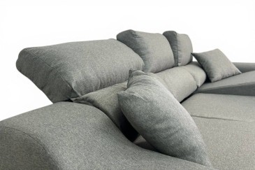 Chaiselongue Derecha OSCAR de 265cm en color gris azulado