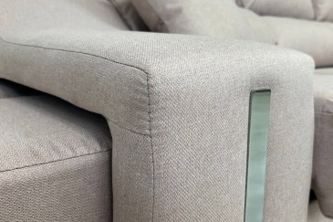 Chaiselongue Derecha OSCAR de 265 cm Rosa Palo