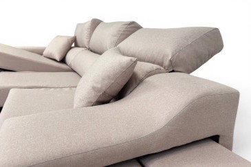 Chaiselongue Izquierda OSCAR de 265 cm Rosa Palo
