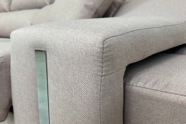 Chaiselongue Izquierda OSCAR de 265 cm Rosa Palo