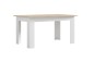 Pack Mesa de Jantar Fixa ANNIKA Carvalho e Branco + 4 Cadeiras YURI Pretas Pack Mesa de Jantar Fixa ANNIKA Carvalho e Branco + 4 Cadeiras YURI Pretas