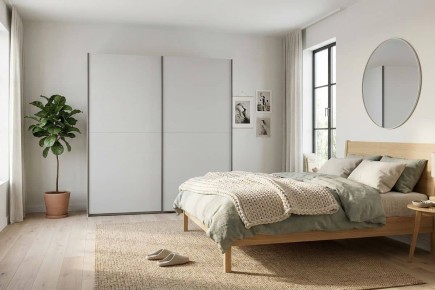 Armario SLAT39 200x210 Blanco moderno | Atrapamuebles