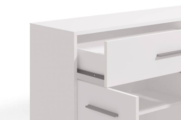Aparador Garona 3 puertas 1 cajón en blanco | Atrapamuebles