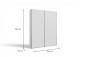 Armario SLAT39 150x210 Blanco Armario SLAT39 150x210 Blanco