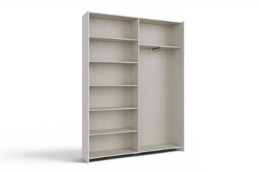 Armário de 2 portas de correr 150 cm na cor Branco