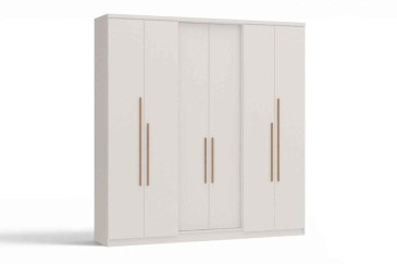 Armario SONATA 6 puertas 2 cajones blanco | Atrapamuebles