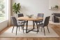 PACK Mesa RAJANA Roble + 4 Sillas SAROTU Gris PACK Mesa RAJANA Roble + 4 Sillas SAROTU Gris