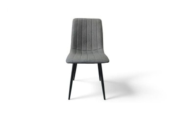PACK Mesa RAJANA Roble + 4 Sillas SAROTU Gris | Atrapamuebles
