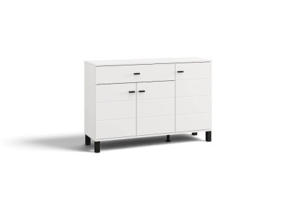 Aparador ALMOND 3 Puertas 1 Cajón Blanco
