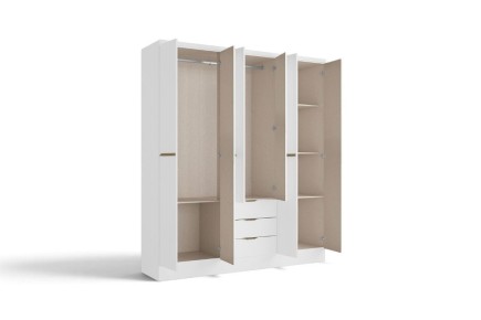 Armario TROY Blanco 6 puertas