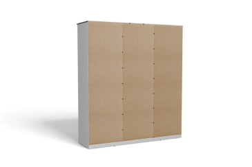 Armario MILAN Blanco de 161 cm 6 Puertas y 2 Cajones  | Atrapamuebles