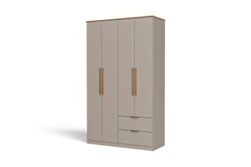 Armario MILAN Avellana 108 cm 4 puertas y 2 cajones | Atrapamuebles