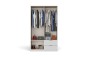 Roupeiro MILAN Branco com 4 Portas e 2 Gavetas